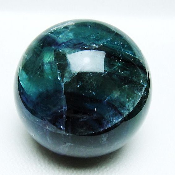 パワーストーン 天然石 フローライト 丸玉 78mm [T616-4953]