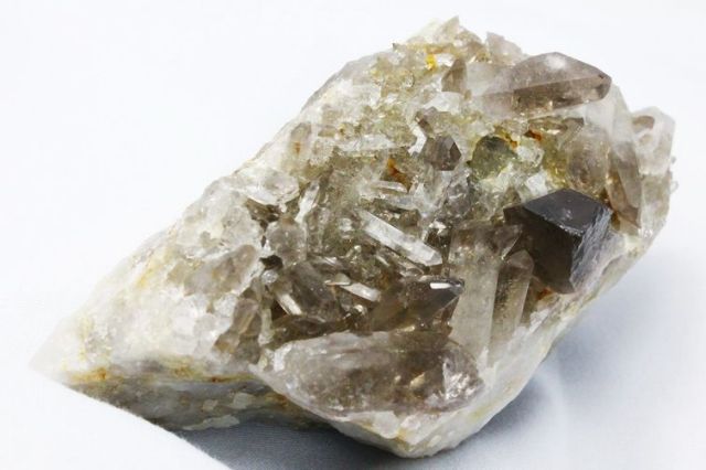 ブラジル産 モリオン 純天然 黒水晶 クラスター[T618-7107]