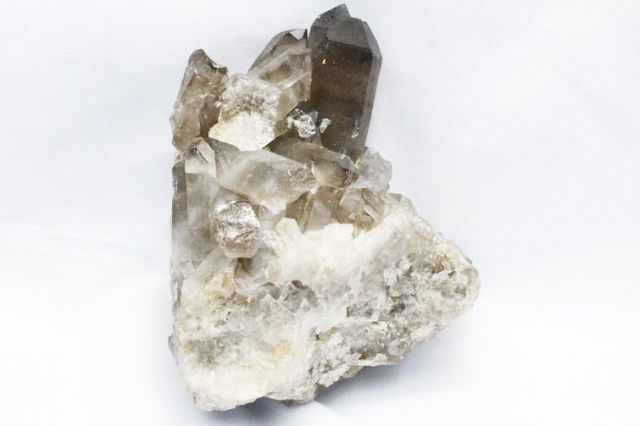 ブラジル産 モリオン 純天然 黒水晶 クラスター[T618-7111]