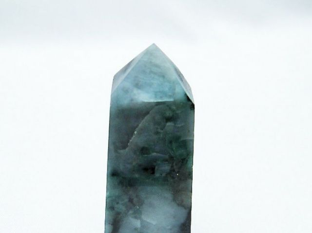 パワーストーン 天然石 エメラルド 四角柱 ポリッシュポイント[T624-2479]