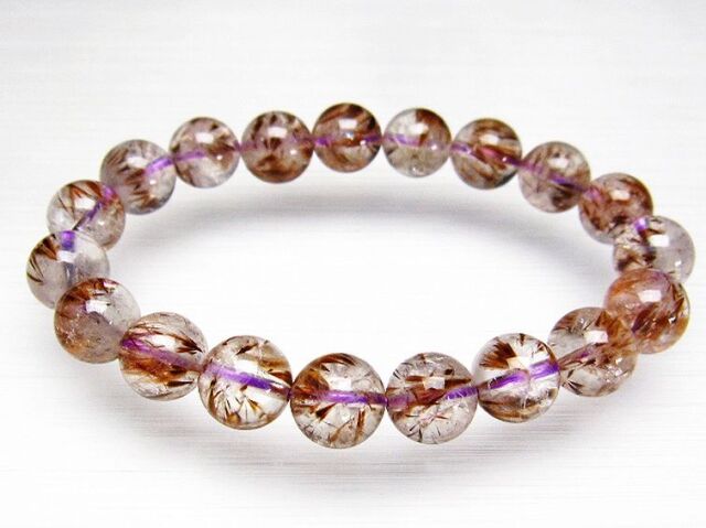 カコクセナイト　パワーストーンブレスレット　内径約16cm seian_t800-1233