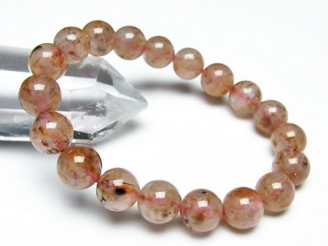 カコクセナイト インクォーツ ブレスレット11mm[T628-4522]