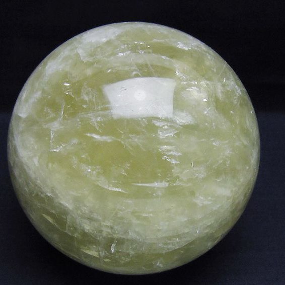 1.9Kgシトリン水晶丸玉 113mm [t63-8127]