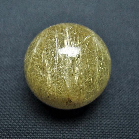 ルチル入り水晶丸玉 17mm [t637-4751]