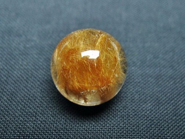 ルチル入り水晶丸玉 14mm [t637-4757]