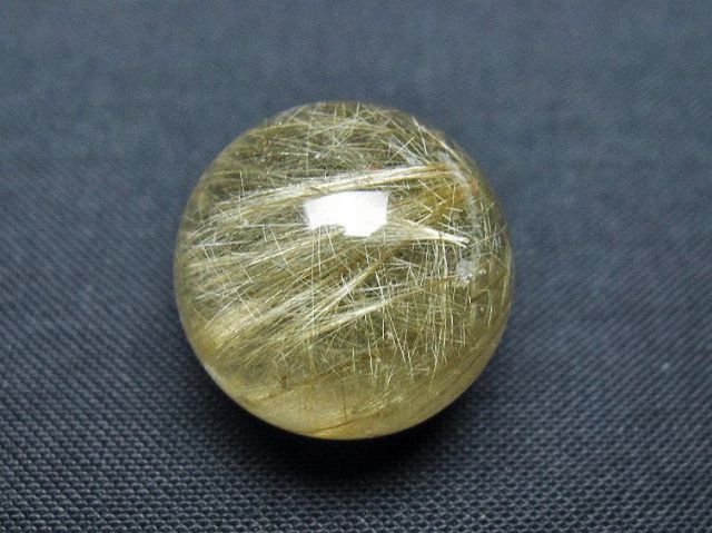 ルチル入り水晶丸玉 19mm [T637-4761]