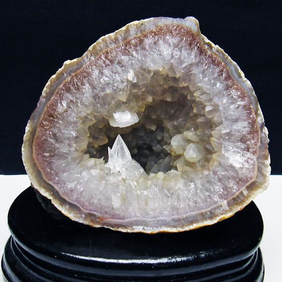 ブラジル産 アゲートドーム カルサイト共生[T640-2241]