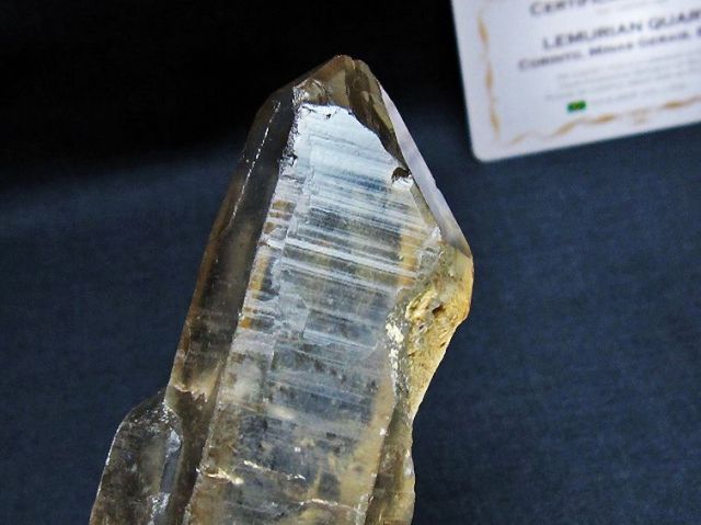 レムリアンシード 水晶原石 ミナスジェライス州コリント産 ※証明書付き[T641-1940]