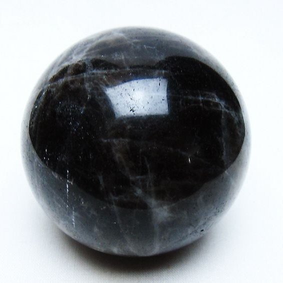 モリオン 純天然 黒水晶 丸玉 65mm [t643-4884]