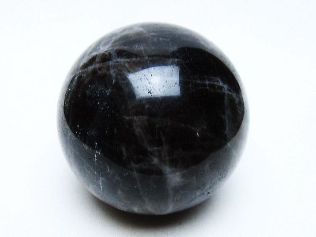 モリオン 純天然 黒水晶 丸玉 65mm [t643-4884]