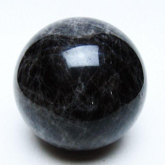 モリオン 純天然 黒水晶 丸玉 66mm [t643-4888]