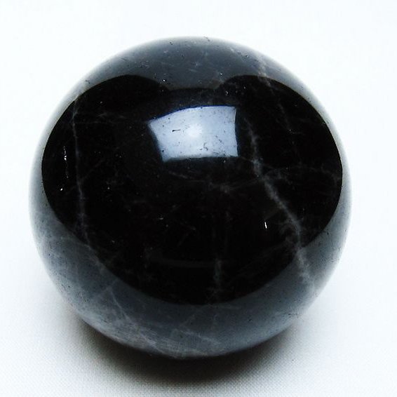モリオン 純天然 黒水晶 丸玉 60mm [t643-4917]