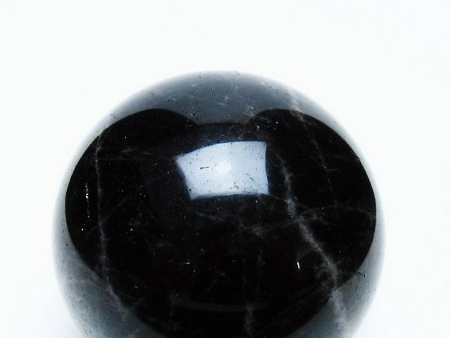 モリオン 純天然 黒水晶 丸玉 60mm [t643-4917]