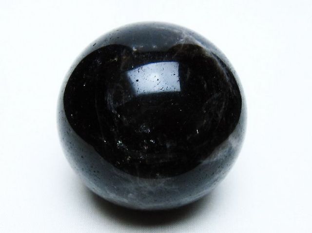 モリオン 純天然 黒水晶 丸玉 60mm [t643-4923]