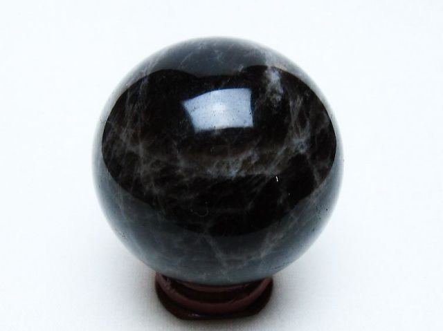 モリオン 純天然 黒水晶 丸玉 47mm [t643-4948]