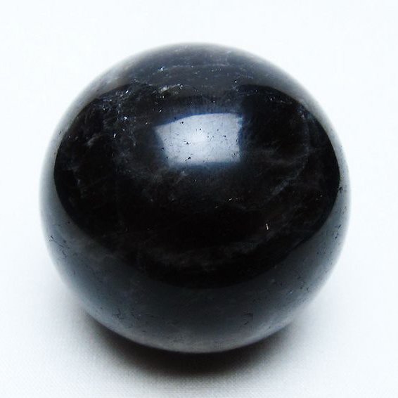 モリオン 純天然 黒水晶 丸玉 53mm [t643-4954]