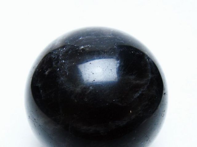 モリオン 純天然 黒水晶 丸玉 53mm [t643-4954]