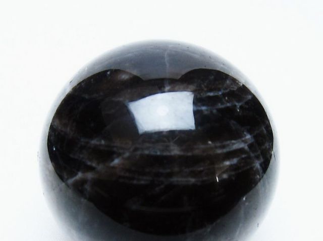 モリオン 純天然 黒水晶 丸玉 60mm [t643-4973]