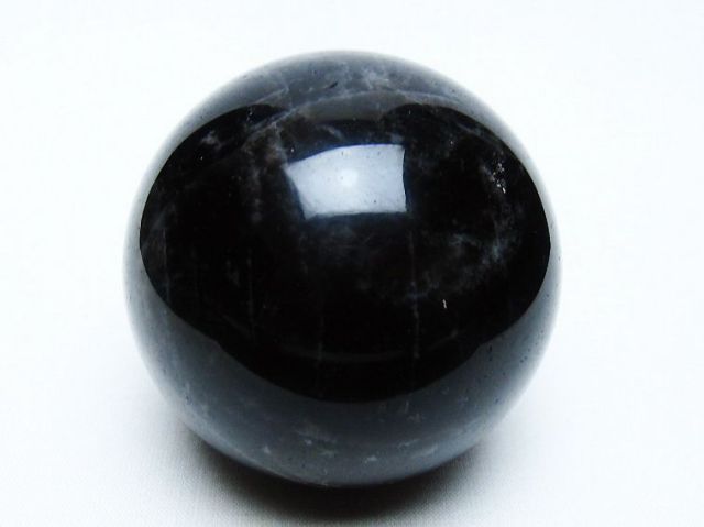 モリオン 純天然 黒水晶 丸玉 62mm [t643-4985]