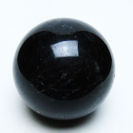 モリオン 純天然 黒水晶 丸玉 54mm [t643-4999]