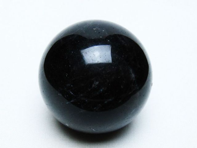 モリオン 純天然 黒水晶 丸玉 54mm [t643-4999]