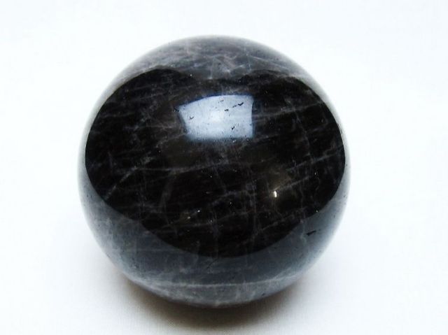 モリオン 純天然 黒水晶 丸玉 73mm [t643-5176]