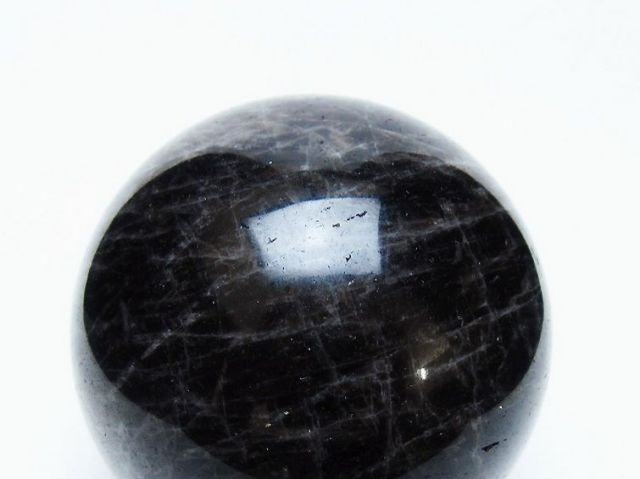 モリオン 純天然 黒水晶 丸玉 73mm [t643-5176]