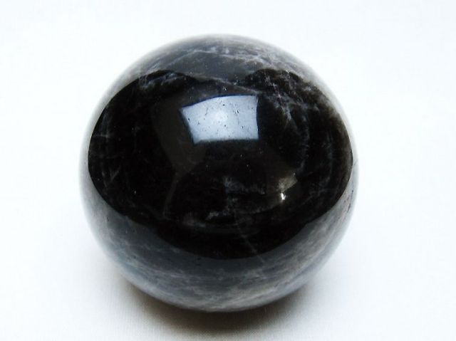 モリオン 純天然 黒水晶 丸玉 71mm [t643-5178]