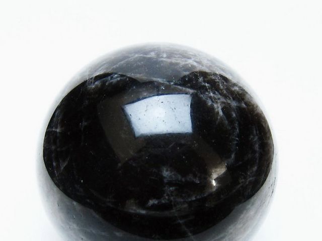 モリオン 純天然 黒水晶 丸玉 71mm [t643-5178]