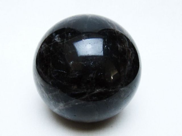 モリオン 純天然 黒水晶 丸玉 72mm [t643-5179]