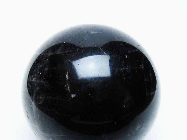 モリオン 純天然 黒水晶 丸玉 56mm [t643-5219]