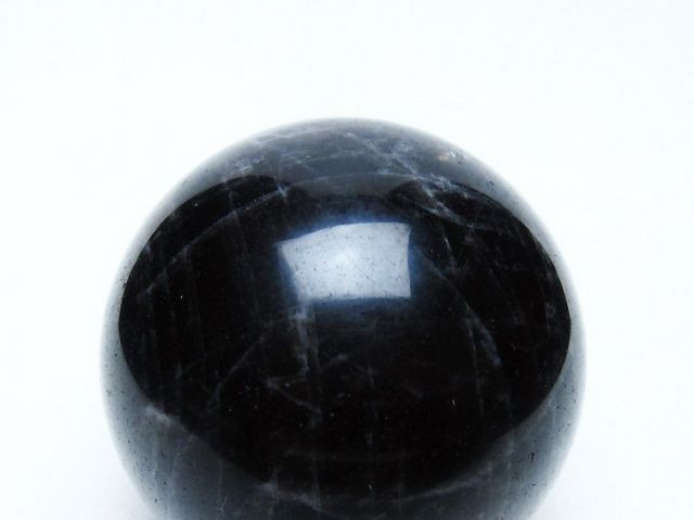 モリオン 純天然 黒水晶 丸玉 56mm [t643-5221]