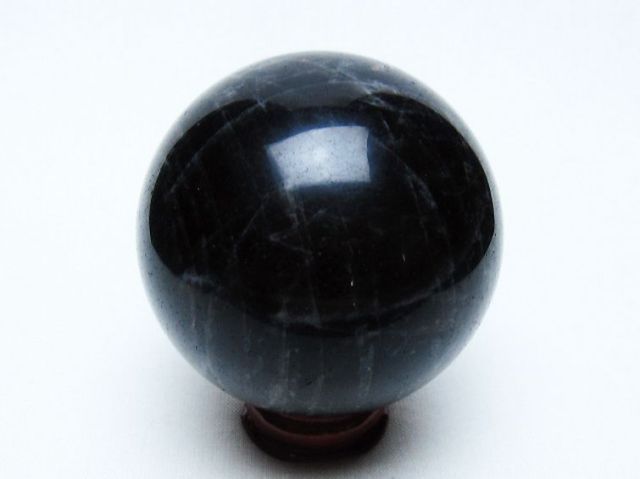 モリオン 純天然 黒水晶 丸玉 56mm [t643-5221]