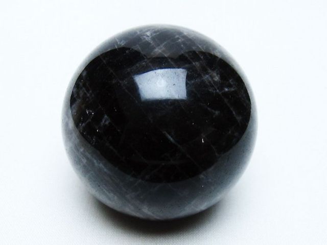 モリオン 純天然 黒水晶 丸玉 53mm [t643-5231]
