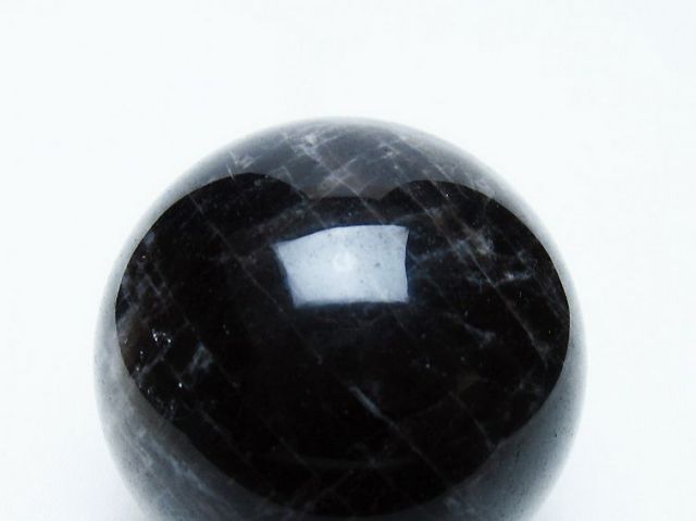 モリオン 純天然 黒水晶 丸玉 53mm [t643-5231]