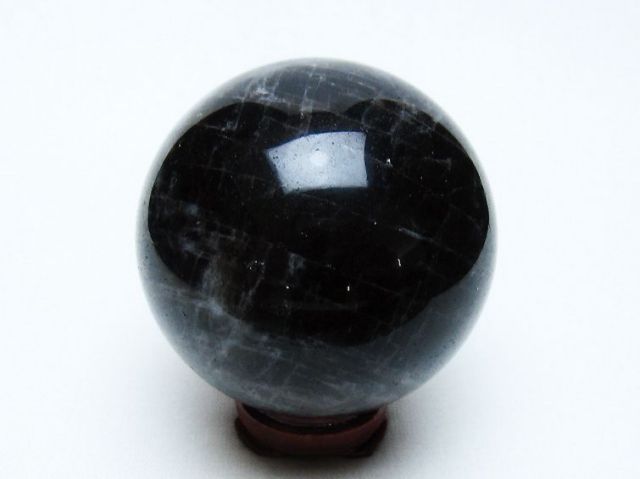 モリオン 純天然 黒水晶 丸玉 53mm [t643-5231]
