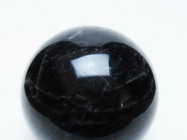モリオン 純天然 黒水晶 丸玉 66mm [t643-5244]