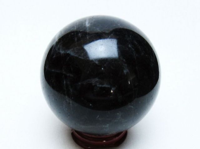 モリオン 純天然 黒水晶 丸玉 66mm [t643-5244]