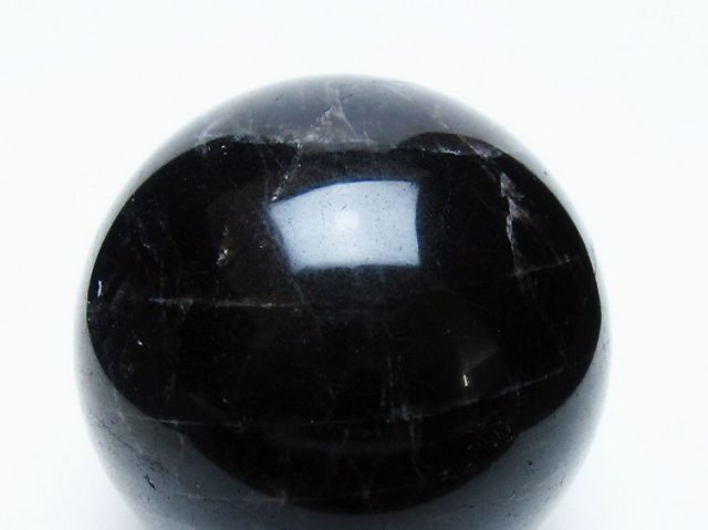 モリオン 純天然 黒水晶 丸玉 70mm [t643-5248]