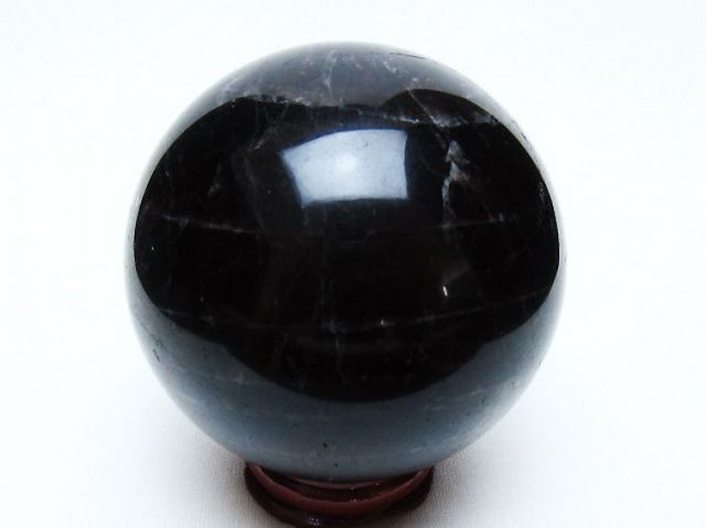 モリオン 純天然 黒水晶 丸玉 70mm [t643-5248]