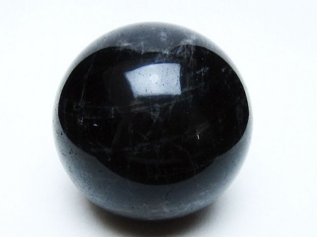 モリオン 純天然 黒水晶 丸玉 71mm [t643-5250]