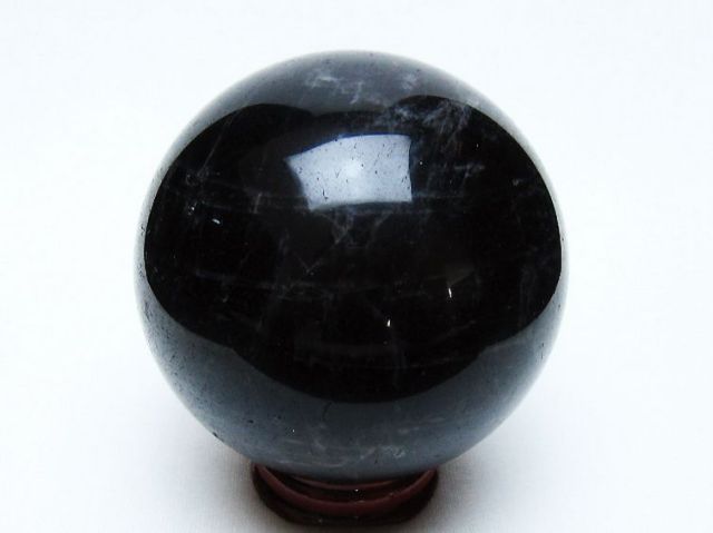 モリオン 純天然 黒水晶 丸玉 71mm [t643-5250]