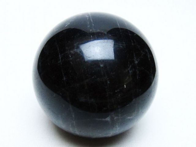 モリオン 純天然 黒水晶 丸玉 62mm [t643-5257]