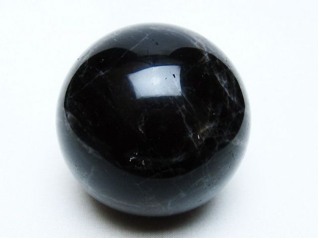 モリオン 純天然 黒水晶 丸玉 56mm [t643-5262]