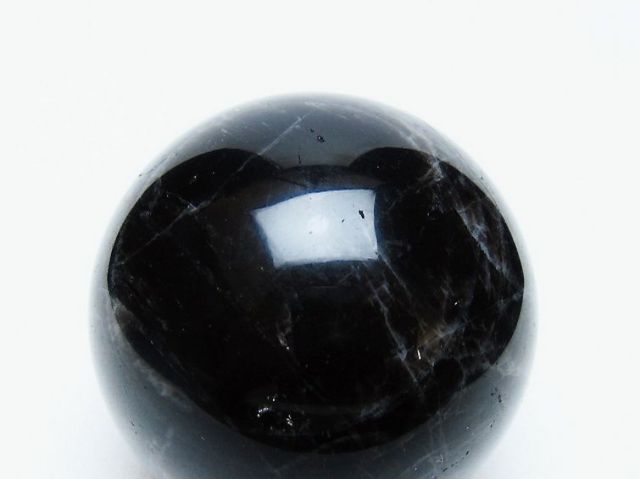 モリオン 純天然 黒水晶 丸玉 56mm [t643-5262]