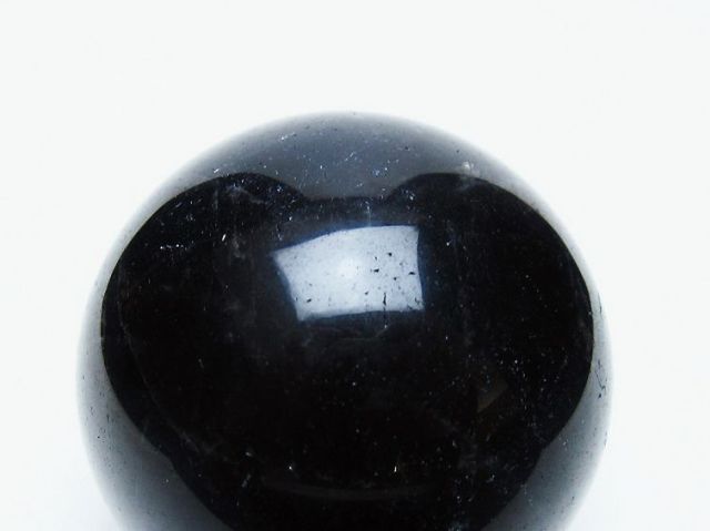 モリオン 純天然 黒水晶 丸玉 54mm [t643-5267]
