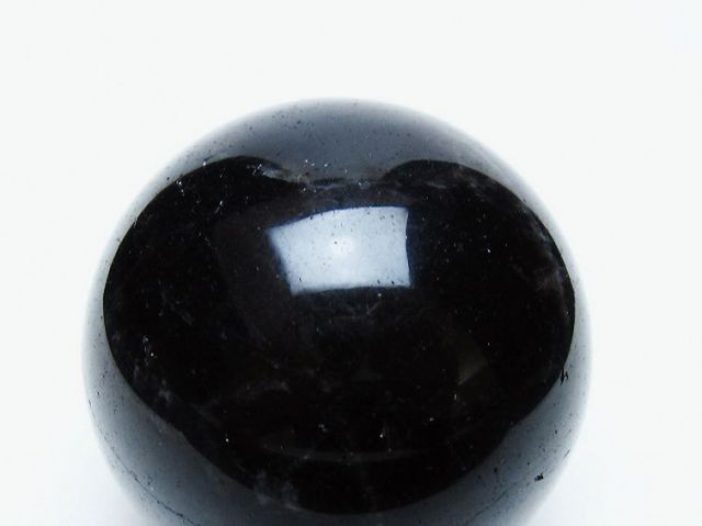 モリオン 純天然 黒水晶 丸玉 54mm [t643-5268]