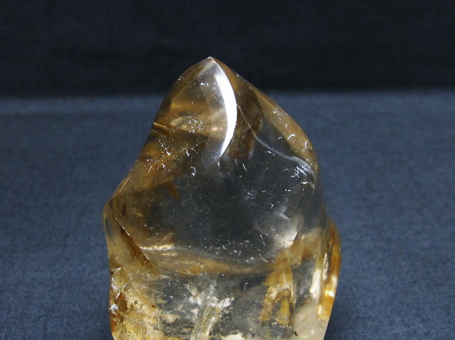 ライトニング水晶 炎（フレイム） ポリッシュ 置物[T653-3615]