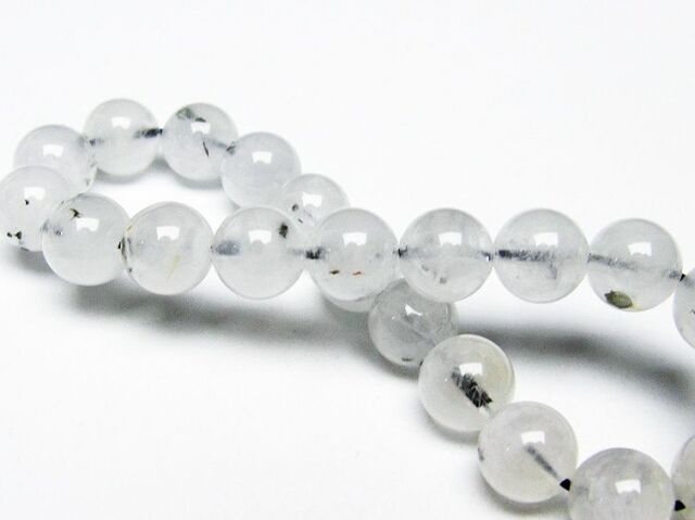 パイライト入り水晶ブレスレット9mm[T669-689]