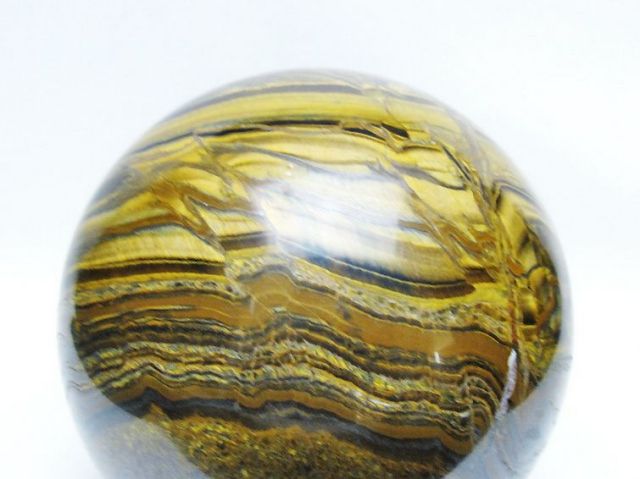 2.4Kgパワーストーン 天然石 アイアンタイガーアイ丸玉 117mm [T671-6367]